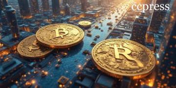 ripple coins futuristic city