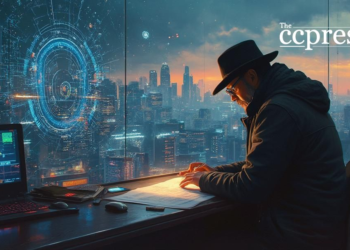 sci fi detective cityscape art