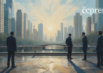 serene urban resolution painting