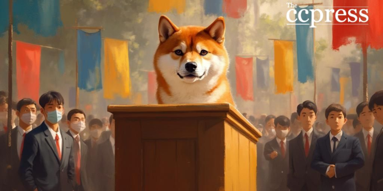 shiba inu election painting