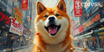 shiba inu urban election scene
