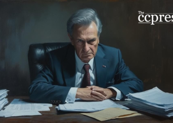 stern ex bank manager painting