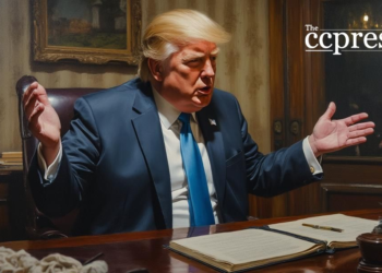 stern trump oil painting