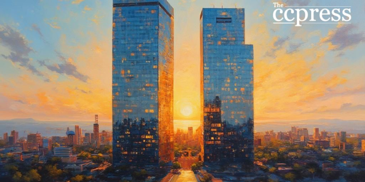 strategic merger skyline art