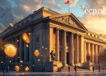swiss bank bitcoin oil painting
