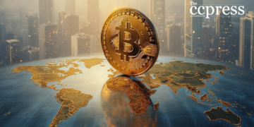 symbolic bitcoin global impact painting