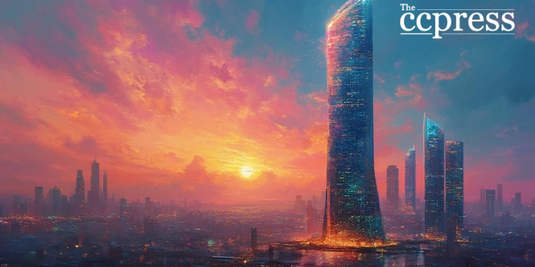 terawulf shares soar cityscape
