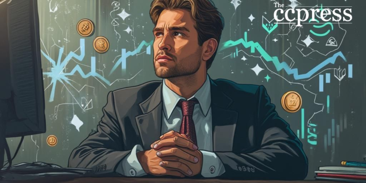 thoughtful executive blockchain