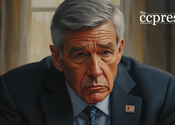 thoughtful jerome powell portrait