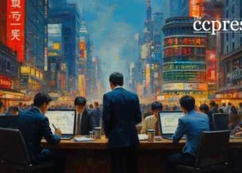 tokyo stock market painting
