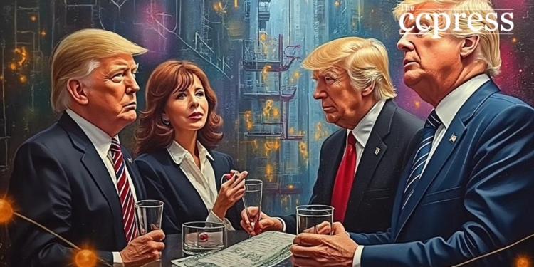 trump financial artwork urban vibe