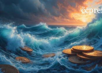 turbulent market waves scene