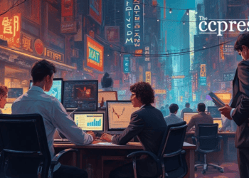 urban financial analysis scene