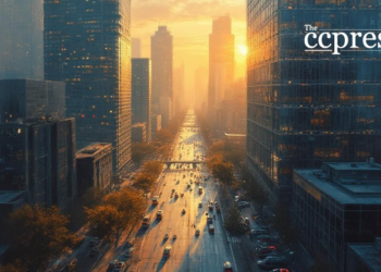 urban financial growth sunset