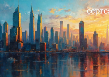 urban market growth painting