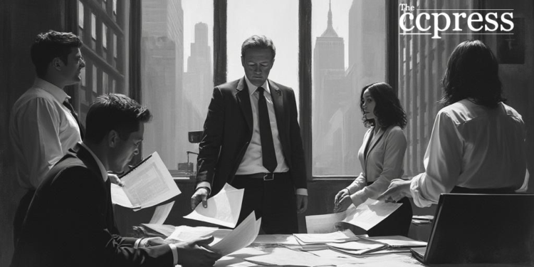 urban office financial scene