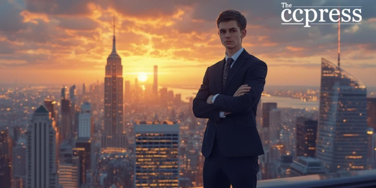 visionary futuristic businessman