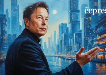 visionary leader oil painting