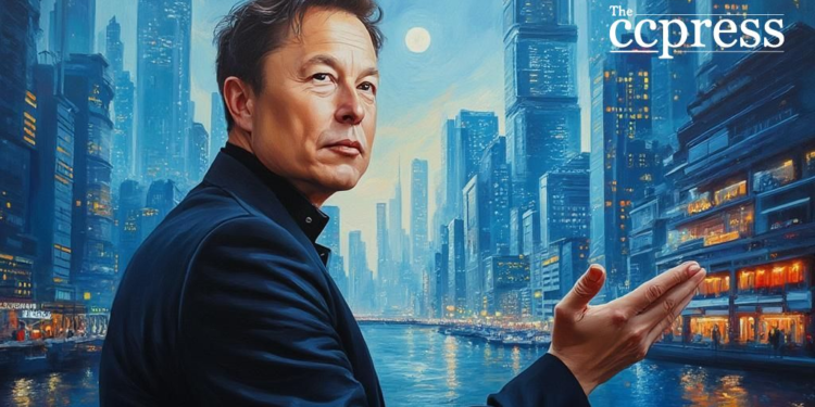 visionary leader oil painting