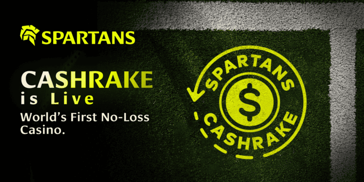 Spartans’ 10% CASHRAKE™ Lets You Bet Like a Whale Risk-Free
