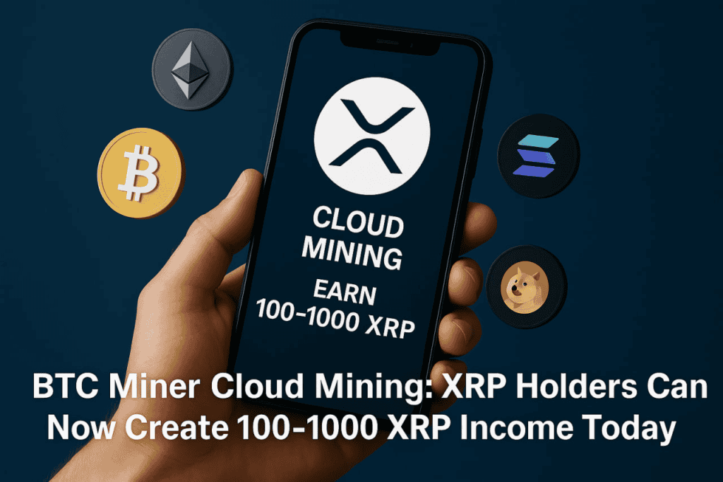 BTC Miner Cloud Mining: Generates 100–1,000 XRP Daily Income for XRP Holders