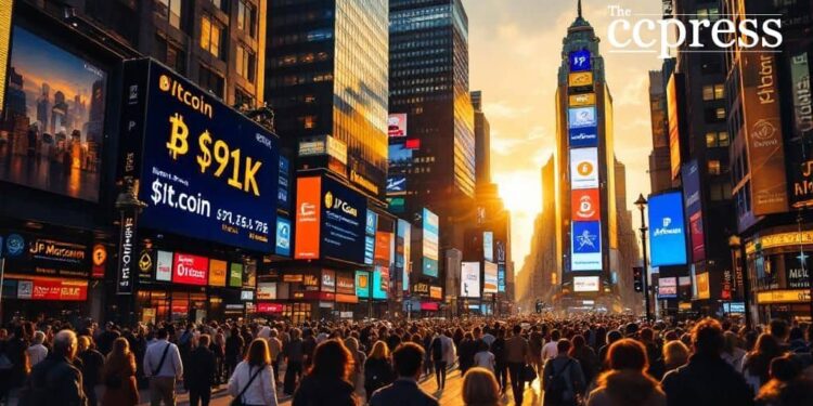 Bitcoin Surges to $91k Amid Fed Rate Cut Speculation