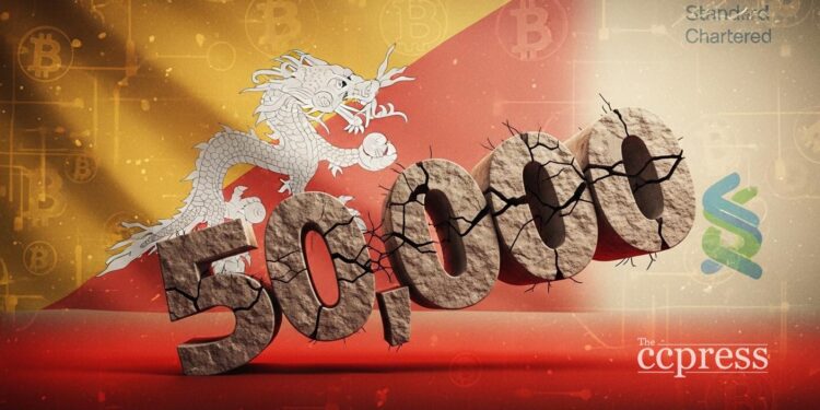 Bitcoin softens as Bhutan pares StanChart flags 50K