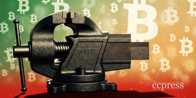 Bitcoin steadies as short liquidations mount