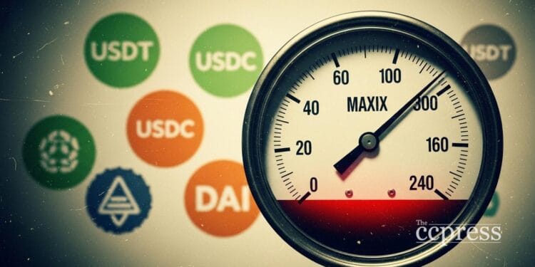 Stablecoin market climbs this week below recent peak