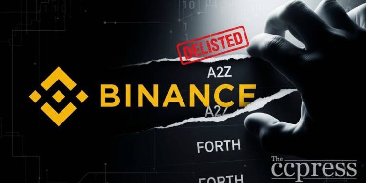 binance delist eight tokens april 1 a2z forth thumbnail