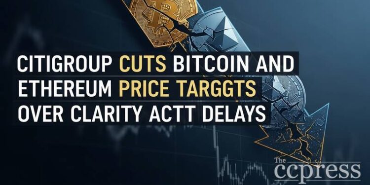 citigroup cuts bitcoin ethereum price targets clarity act delays thumbnail