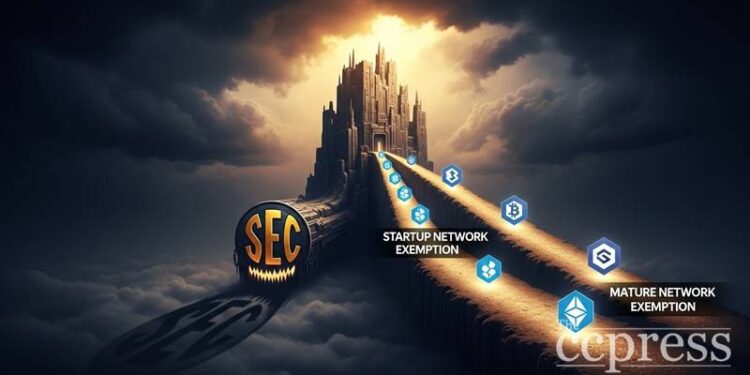 sec chair atkins crypto safe harbor startup mature network exemption thumbnail