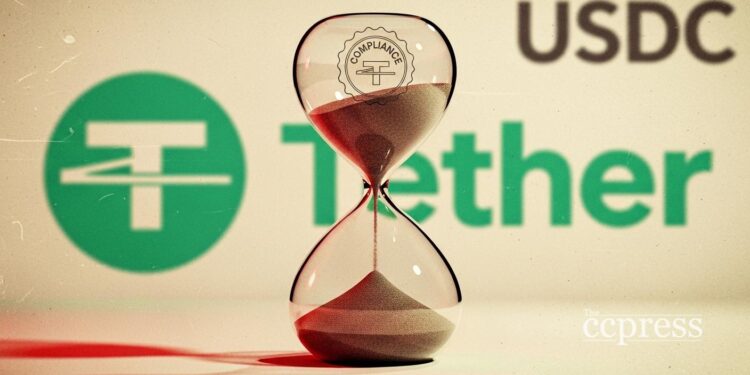 usdc usdt ytd adjusted volume