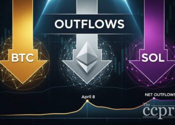 etf flows btc eth sol spot etfs net outflows april 8 thumbnail