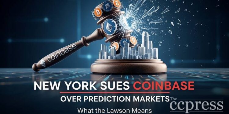 new york files lawsuit against coinbase over prediction markets thumbnail