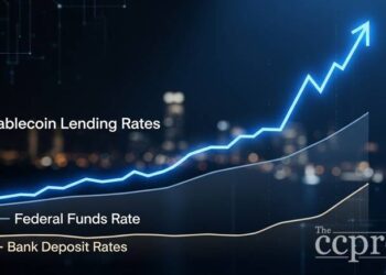stablecoin lending rates vs fed funds rate bank deposits thumbnail