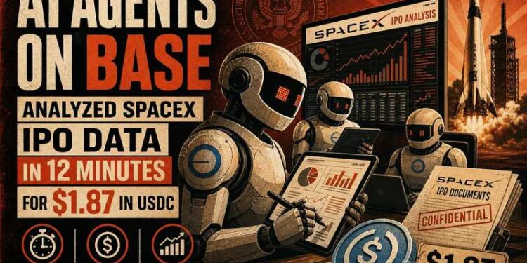AI Agents on Base Analyzed SpaceX IPO Data in 12 Minutes for .87 in USDC Thumbnail