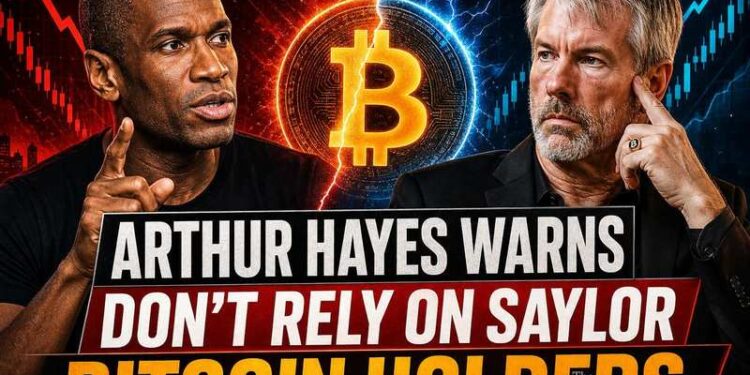 arthur hayes warns bitcoin holders not to rely on michael saylor thumbnail