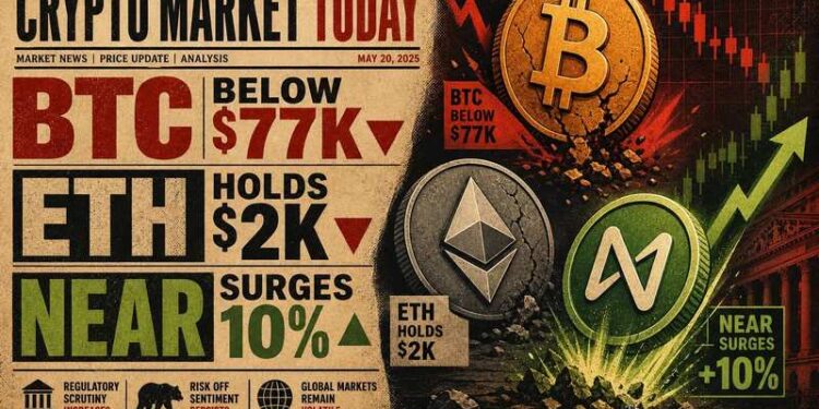 Crypto Market Today: BTC Below 7K, ETH Holds K, NEAR Surges 10% Thumbnail