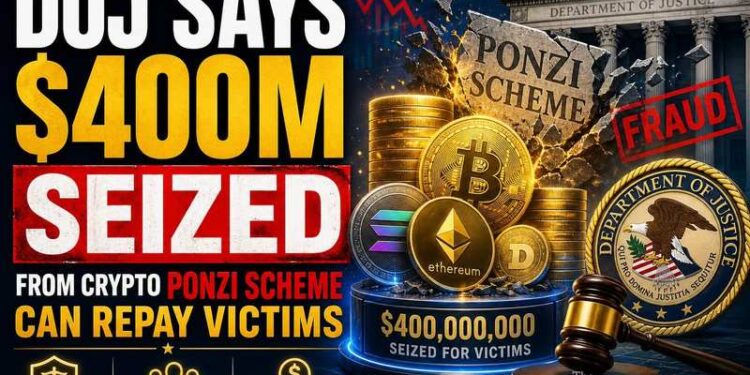 doj 400 million seized crypto ponzi scheme compensate victims thumbnail
