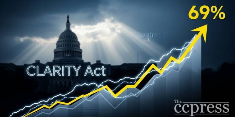 polymarket clarity act odds rise 69 thumbnail
