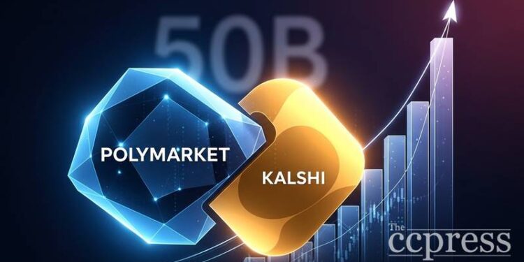 polymarket kalshi combined lifetime volume hits 150 billion april thumbnail