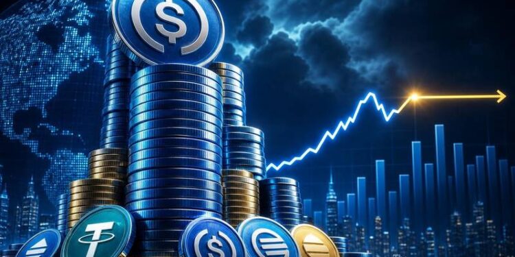 stablecoin supply tops 300b growth slows report thumbnail
