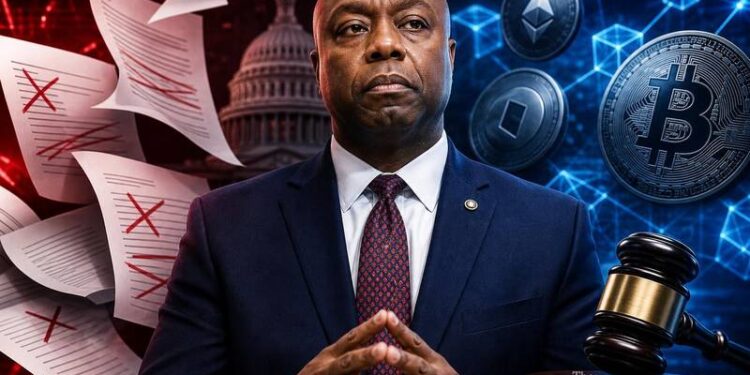 tim scott oppose crypto bill amendments drafting concerns thumbnail