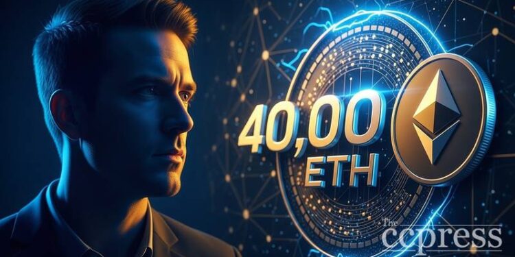 tom lee bitmine purchases 40000 eth 94 68 million thumbnail