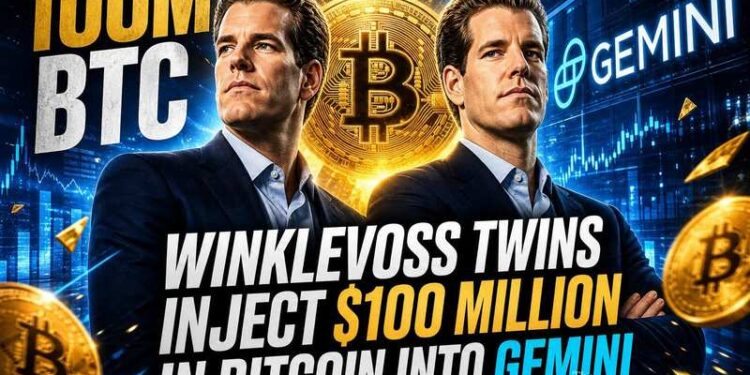 winklevoss twins inject 100 million bitcoin into gemini report thumbnail