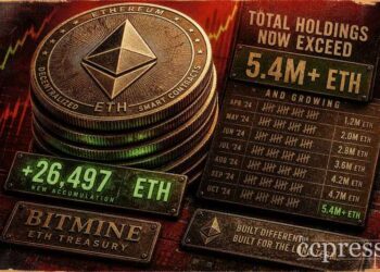 Bitmine Buys Another 26,497 ETH, Ethereum Holdings Top 5.4M ETH Thumbnail