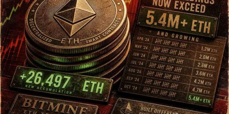 Bitmine Buys Another 26,497 ETH, Ethereum Holdings Top 5.4M ETH Thumbnail