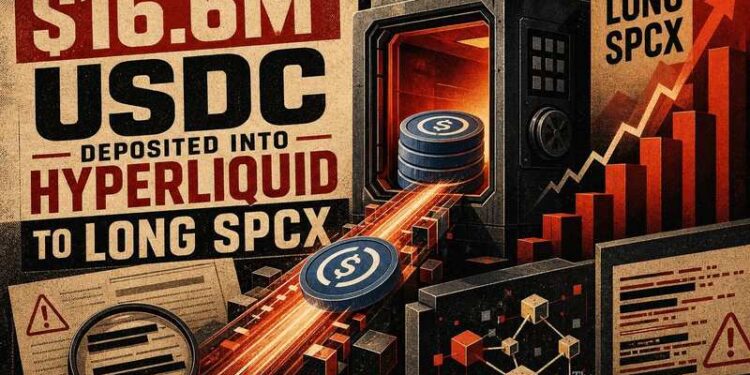 Trader Deposits 6.6M USDC Into Hyperliquid to Long SPCX Thumbnail